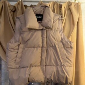Women's Beige Puffer Vest